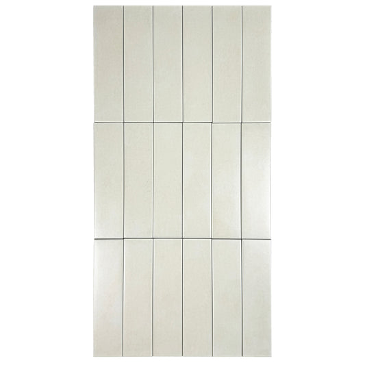 Chateau Luxe  Light Beige Semimatte Porcelain Artisanal Tile