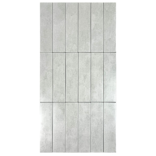 Chateau Luxe  Pearl Rivar Grey Semimatte Porcelain Artisanal Tile