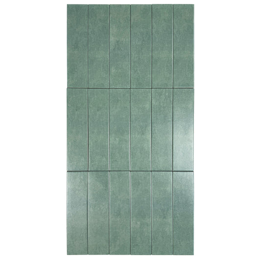 Chateau Luxe  Sea Green Semimatte Porcelain Artisanal Tile