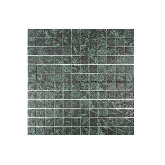 Majestic Natural Green Big Flower Marble Pattern Porcelain Mosaic