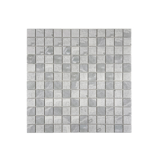 Majestic Natural Glacier Grey Stone Pattern Flat Surface Porcelain Mosaic