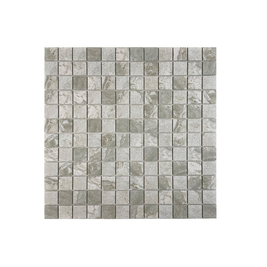 Majestic Natural Light Beige Stone Pattern Flat Surface Porcelain Mosaic