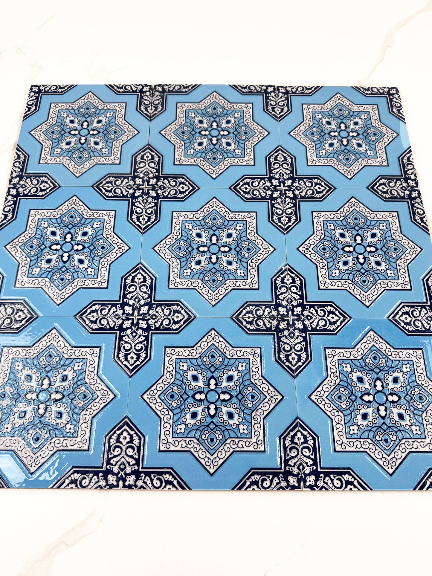 Royal Souk  Moroccan Style Glossy Ceramic Tile  Pattern 204