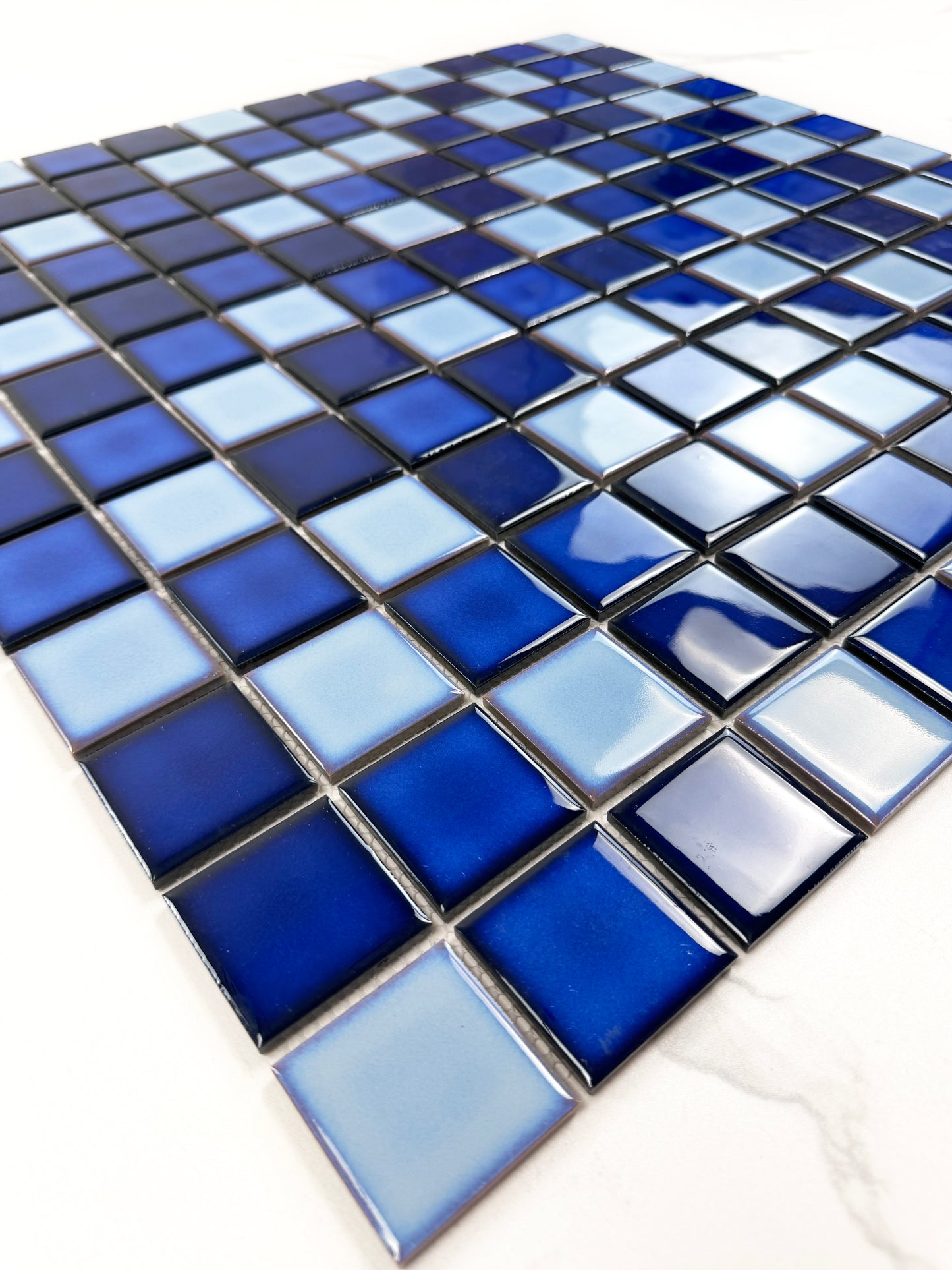 Mix Blue Kiln Vary Porcelain Mosaic (48x48mm)