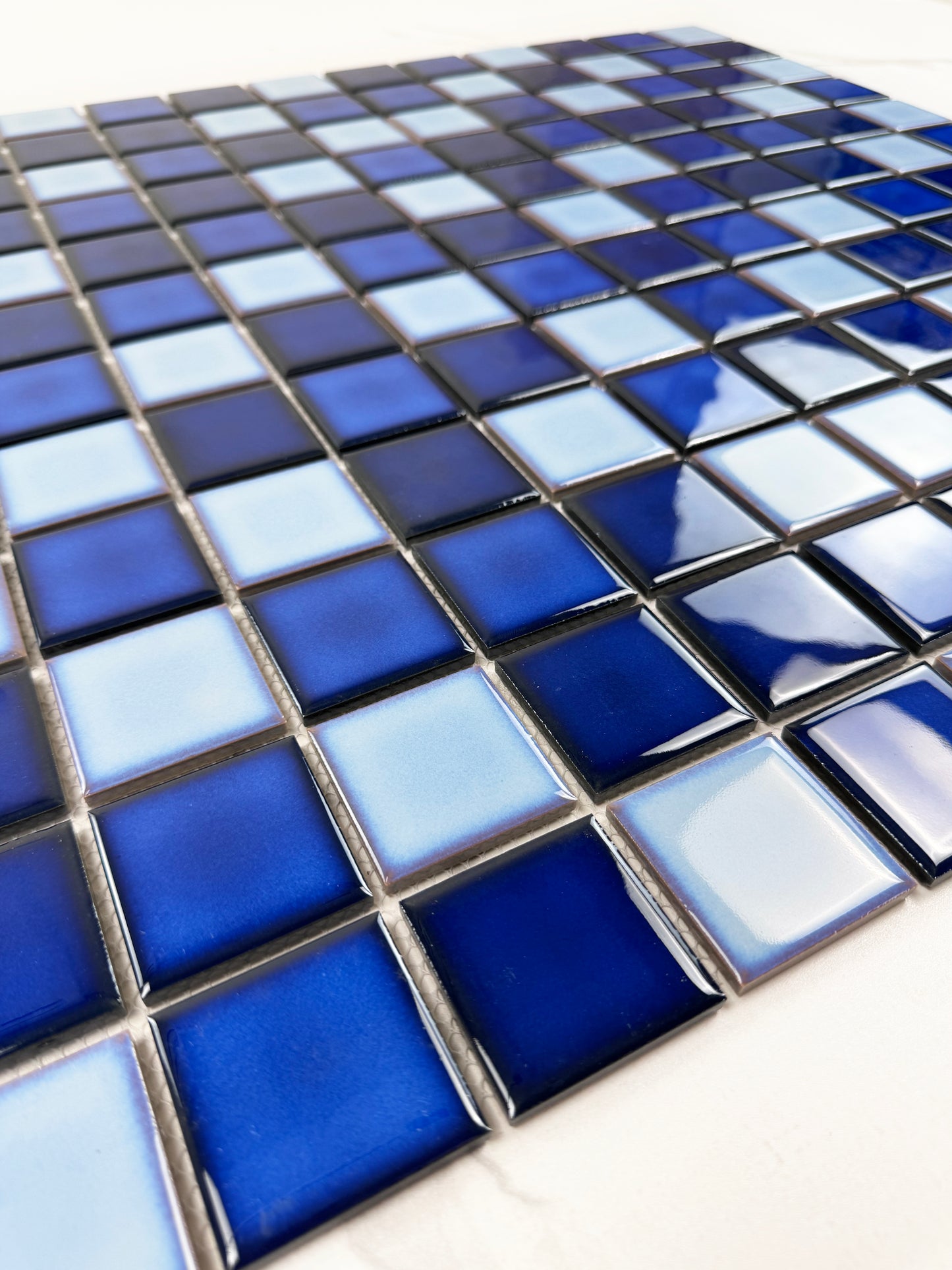 Mix Blue Kiln Vary Porcelain Mosaic (48x48mm)