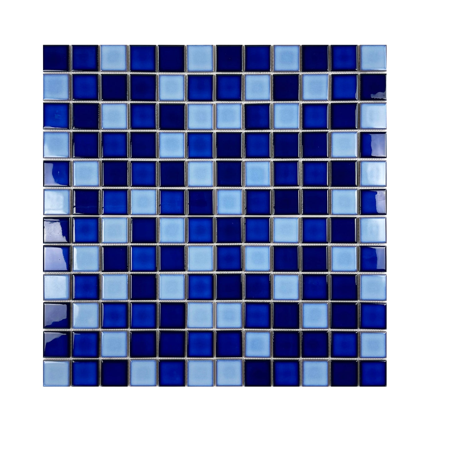 Mix Blue Kiln Vary Porcelain Mosaic (48x48mm)