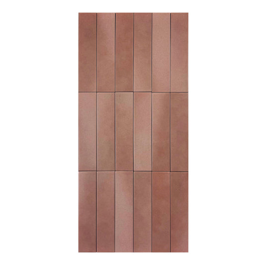 Earth Tones Pink Matte Porcelain Artisanal Tile