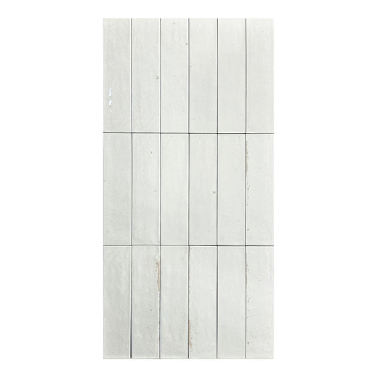 Spectrum Off White Glossy Porcelain Artisanal Tile