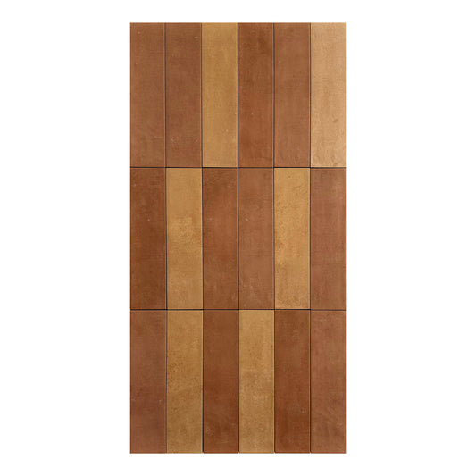 Spectrum Orange Red Matte Porcelain Artisanal Tile