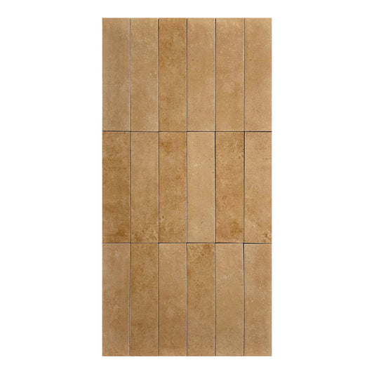 Spectrum Wheat Glossy Porcelain Artisanal Tile