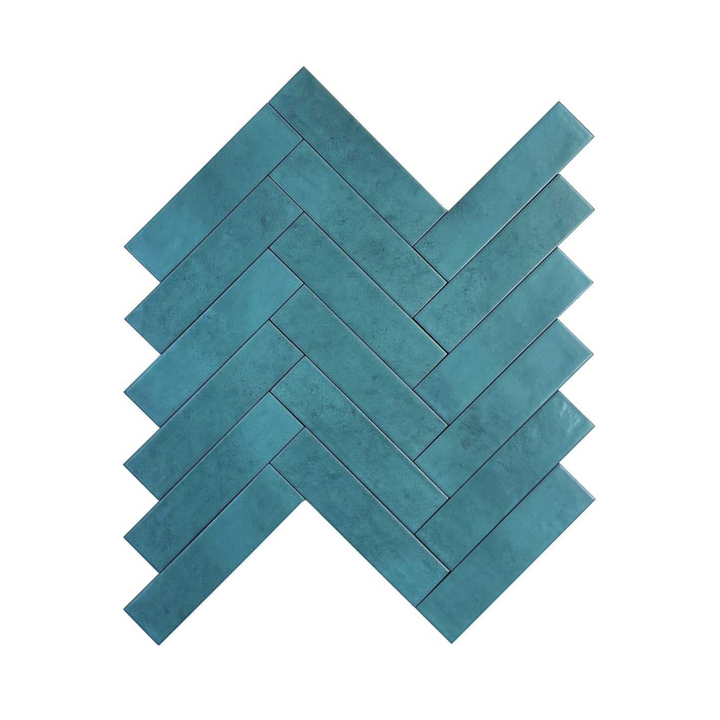 Aurora Vibes  Aqua blue  Semimatte Porcelain Artisanal Tile