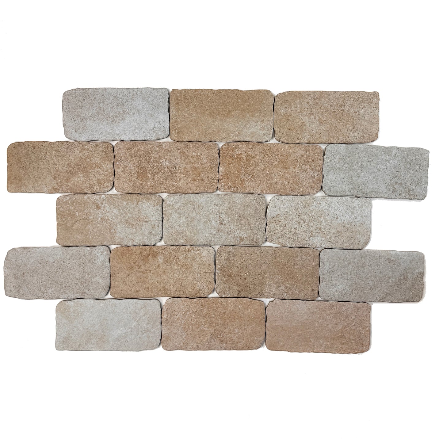 Spanish Earthy Elegance  Soft Beige Matte Porcelain Artisanal Tile