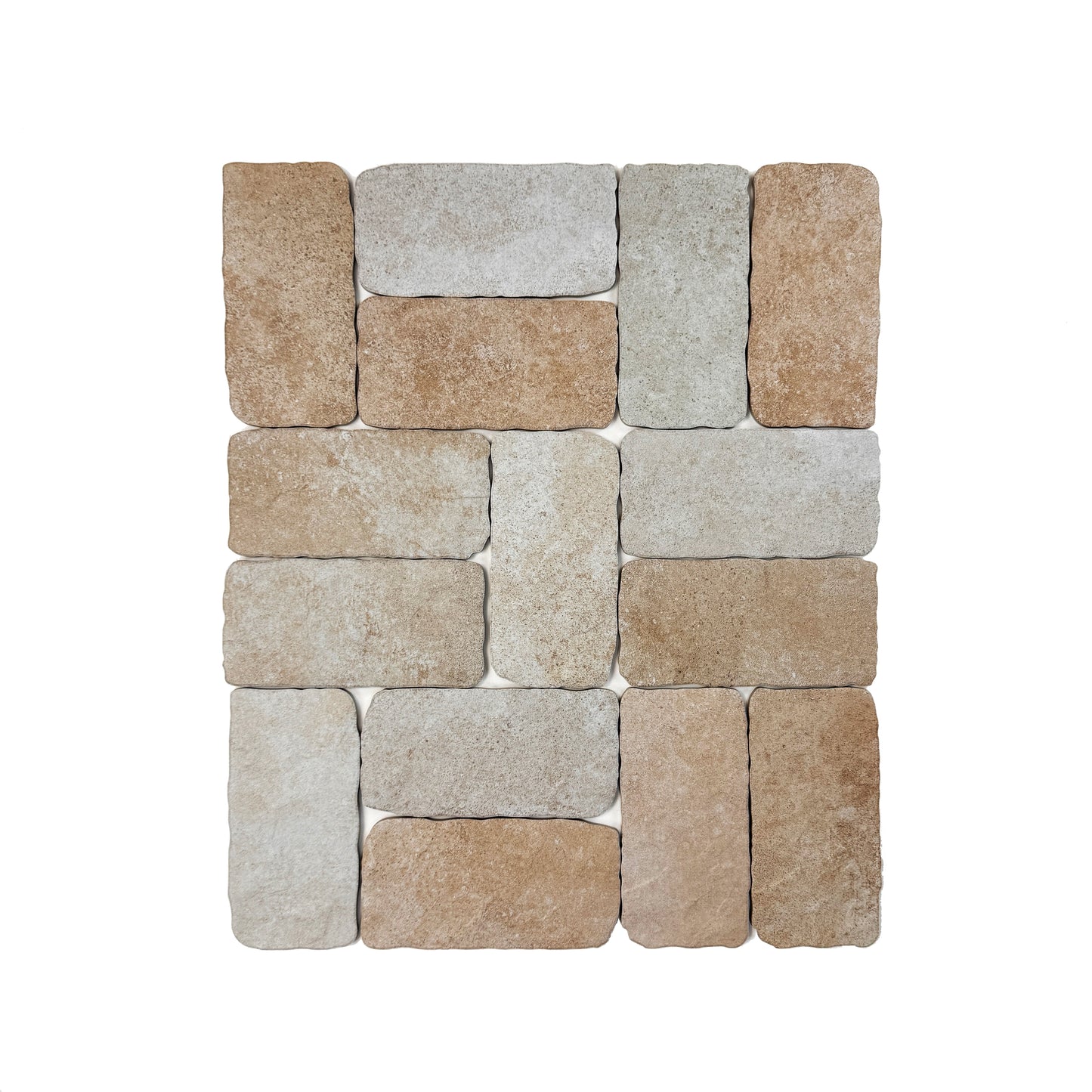 Spanish Earthy Elegance  Soft Beige Matte Porcelain Artisanal Tile