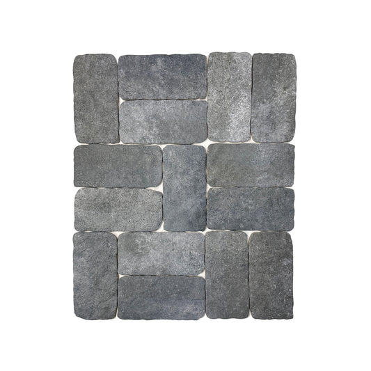 Spanish Earthy Elegance  Medium Gray Matte Porcelain Artisanal Tile