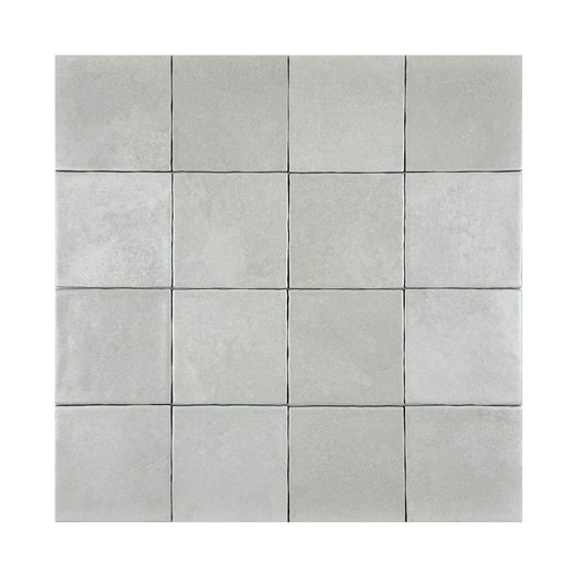 Artisan Essence Smoke White Matte Porcelain Artisanal Tile