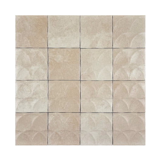 Artisan Essence Textured Beige Matte Porcelain Artisanal Tile